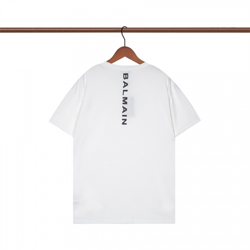 Balmain T-Shirts Short Sleeved For Unisex #1017312 $32.00 USD, Wholesale Replica Balmain T-Shirts