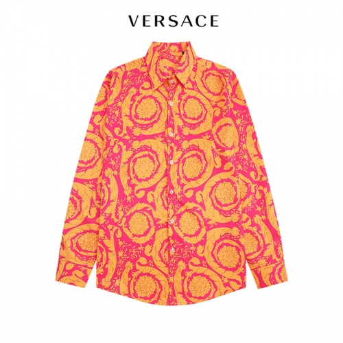 Versace Shirts Long Sleeved For Men #1017390