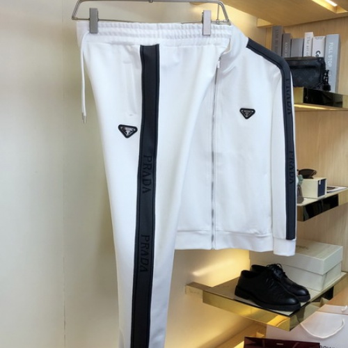Replica Prada Tracksuits Long Sleeved For Men #1017557 $92.00 USD for Wholesale