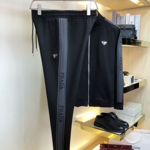Replica Prada Tracksuits Long Sleeved For Men #1017560 $92.00 USD for Wholesale