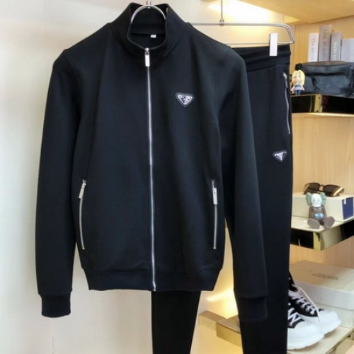 Prada Tracksuits Long Sleeved For Men #1017562 $92.00 USD, Wholesale Replica Prada Tracksuits