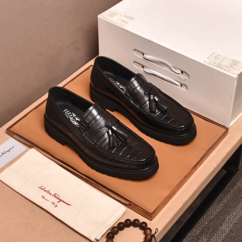 Replica Salvatore Ferragamo Leather Shoes For Men #1018601 $102.00 USD for Wholesale