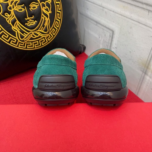Replica Salvatore Ferragamo Leather Shoes For Men #1018618 $72.00 USD for Wholesale