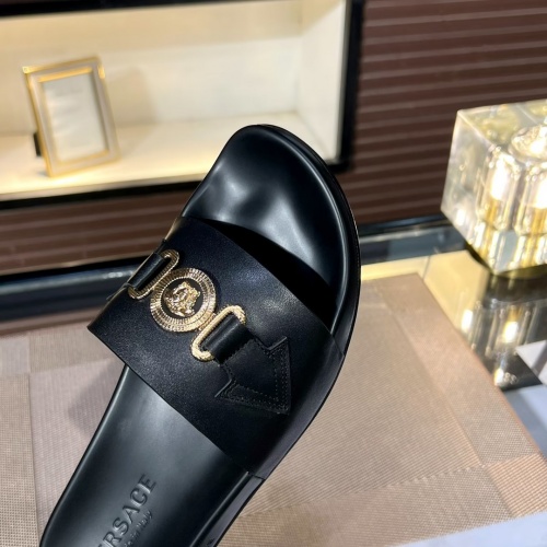 Replica Versace Slippers For Men #1019076 $64.00 USD for Wholesale