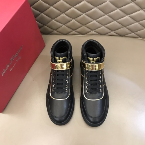 Replica Salvatore Ferragamo High Tops Shoes For Men #1019310 $82.00 USD for Wholesale