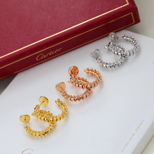 Replica Cartier Earrings For Women #1019629 $42.00 USD for Wholesale