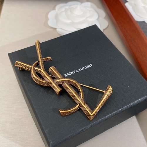 Replica Yves Saint Laurent Brooches For Women #1019676 $32.00 USD for Wholesale