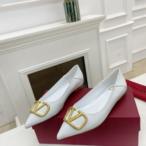 Replica Valentino Flat Shoes For Women #1019954 $92.00 USD for Wholesale
