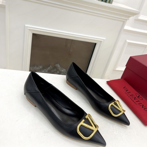Replica Valentino Flat Shoes For Women #1019955 $92.00 USD for Wholesale