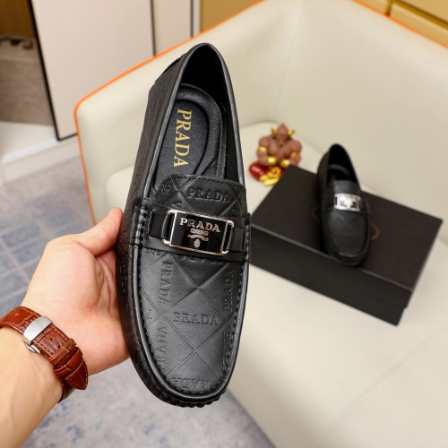 Replica Prada Leather Shoes For Men #1020008 $68.00 USD for Wholesale