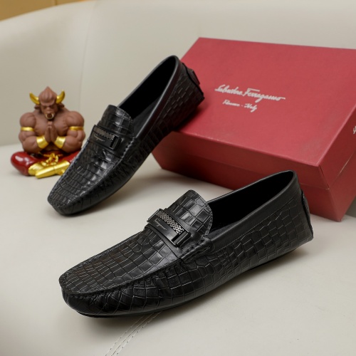 Salvatore Ferragamo Leather Shoes For Men #1020009 $68.00 USD, Wholesale Replica Salvatore Ferragamo Leather Shoes