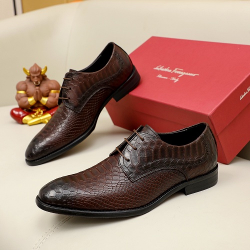 Salvatore Ferragamo Leather Shoes For Men #1020014