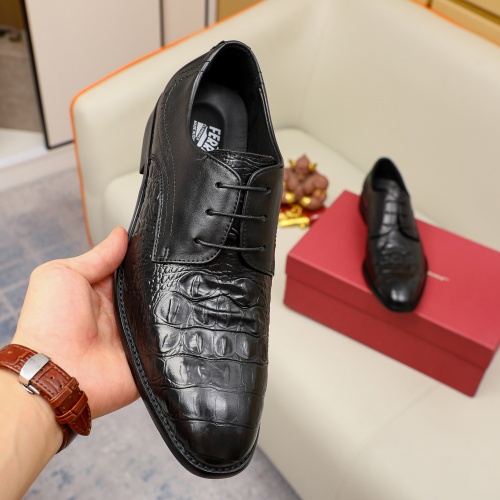 Replica Salvatore Ferragamo Leather Shoes For Men #1020015 $82.00 USD for Wholesale