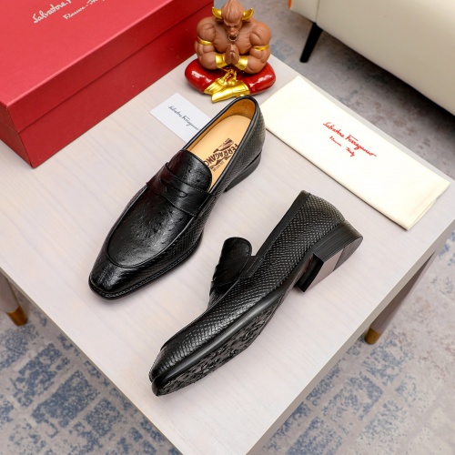 Replica Salvatore Ferragamo Leather Shoes For Men #1020016 $82.00 USD for Wholesale