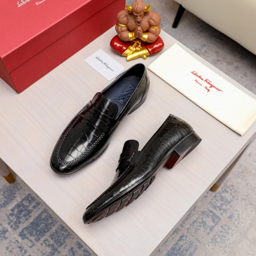 Replica Salvatore Ferragamo Leather Shoes For Men #1020019 $98.00 USD for Wholesale