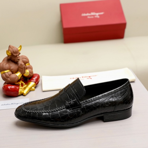 Replica Salvatore Ferragamo Leather Shoes For Men #1020019 $98.00 USD for Wholesale