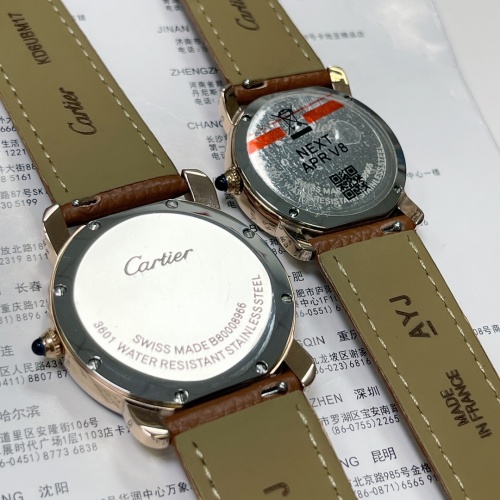 Replica Cartier AAA Quality Watches For Unisex #1020066 $130.00 USD for Wholesale