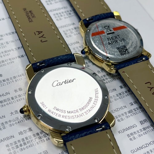 Replica Cartier AAA Quality Watches For Unisex #1020071 $130.00 USD for Wholesale