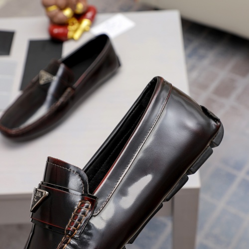 Replica Prada Leather Shoes For Men #1020130 $80.00 USD for Wholesale
