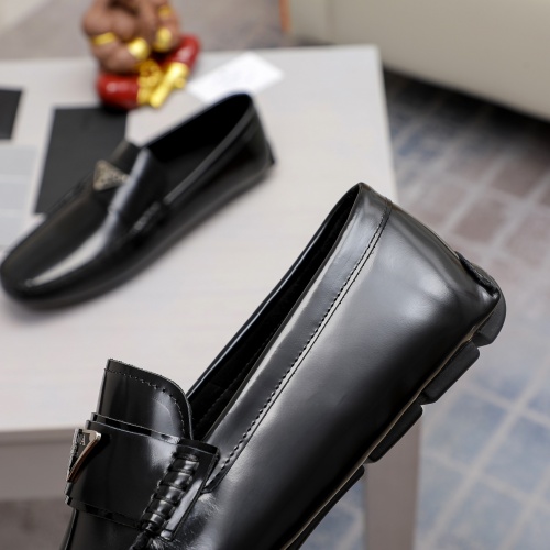 Replica Prada Leather Shoes For Men #1020132 $80.00 USD for Wholesale