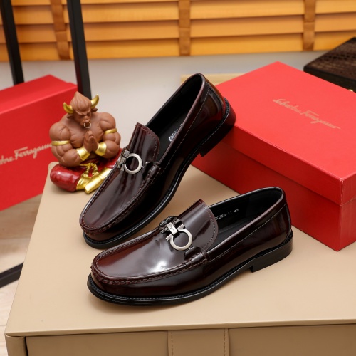 Salvatore Ferragamo Leather Shoes For Men #1020145
