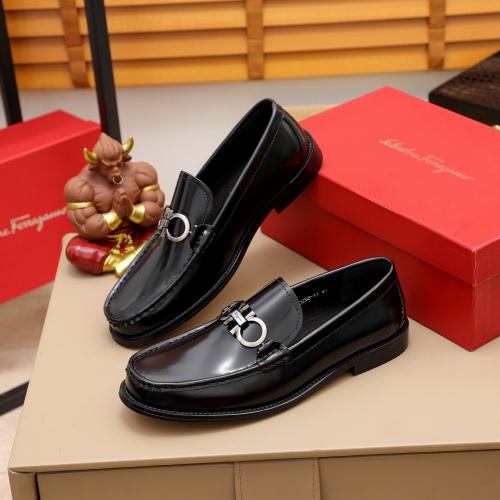 Salvatore Ferragamo Leather Shoes For Men #1020146 $76.00 USD, Wholesale Replica Salvatore Ferragamo Leather Shoes