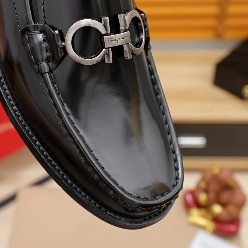 Replica Salvatore Ferragamo Leather Shoes For Men #1020146 $76.00 USD for Wholesale