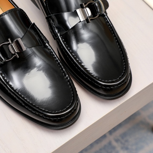 Replica Salvatore Ferragamo Leather Shoes For Men #1020149 $82.00 USD for Wholesale