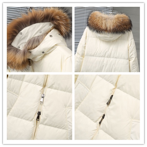 Replica Moncler Down Feather Coat Long Sleeved For Women #1020209 $202.00 USD for Wholesale