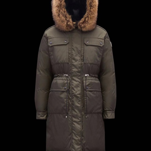Moncler Down Feather Coat Long Sleeved For Women #1020224