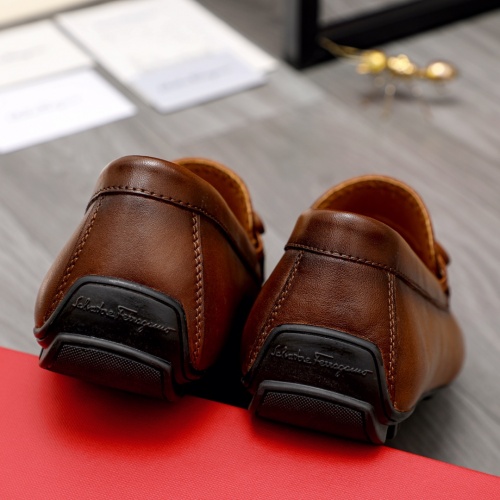 Replica Salvatore Ferragamo Leather Shoes For Men #1020253 $68.00 USD for Wholesale