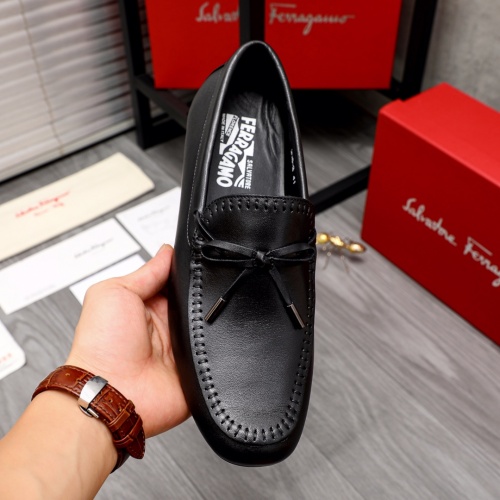 Replica Salvatore Ferragamo Leather Shoes For Men #1020254 $68.00 USD for Wholesale