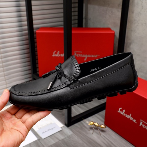 Replica Salvatore Ferragamo Leather Shoes For Men #1020254 $68.00 USD for Wholesale