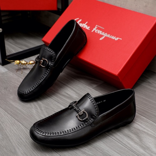 Salvatore Ferragamo Leather Shoes For Men #1020255