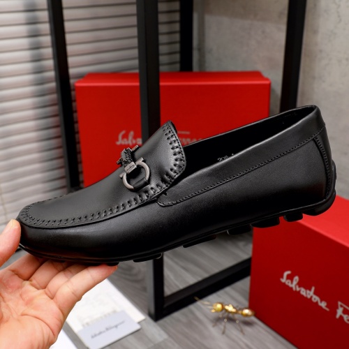 Replica Salvatore Ferragamo Leather Shoes For Men #1020255 $68.00 USD for Wholesale