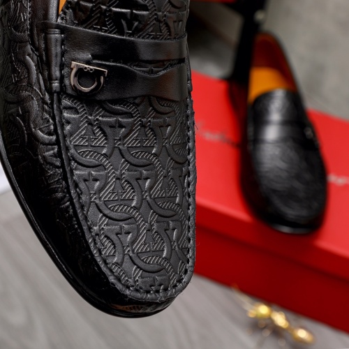Replica Salvatore Ferragamo Leather Shoes For Men #1020258 $68.00 USD for Wholesale