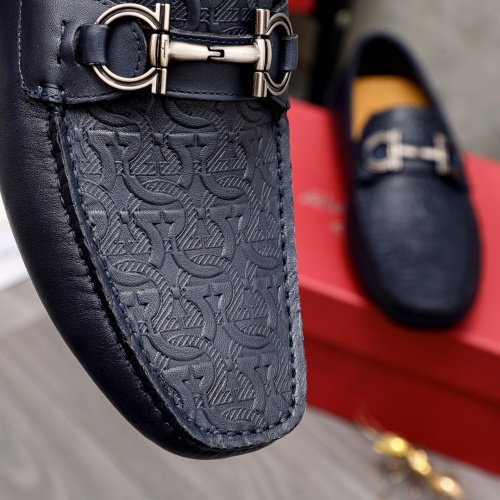 Replica Salvatore Ferragamo Leather Shoes For Men #1020261 $76.00 USD for Wholesale