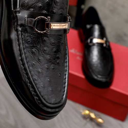 Replica Salvatore Ferragamo Leather Shoes For Men #1020266 $85.00 USD for Wholesale
