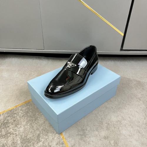 Replica Prada Leather Shoes For Men #1020275 $88.00 USD for Wholesale
