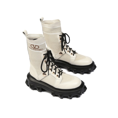 Replica Valentino Boots For Women #1020977 $100.00 USD for Wholesale