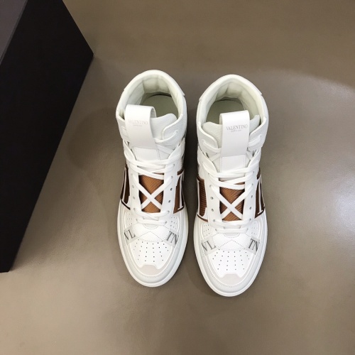Replica Valentino High Tops Shoes For Men #1020982 $85.00 USD for Wholesale