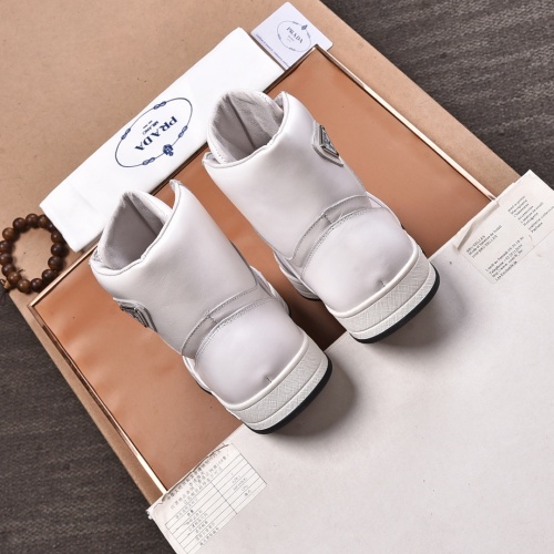 Replica Prada High Top Shoes For Men #1021122 $92.00 USD for Wholesale