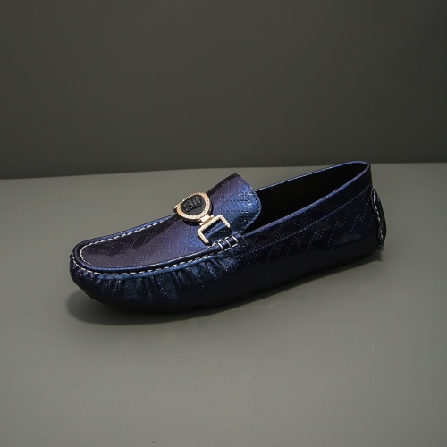 Replica Versace Leather Shoes For Men #1021150 $68.00 USD for Wholesale