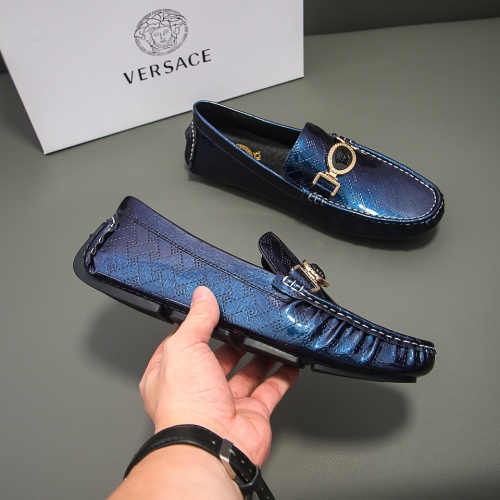 Replica Versace Leather Shoes For Men #1021150 $68.00 USD for Wholesale
