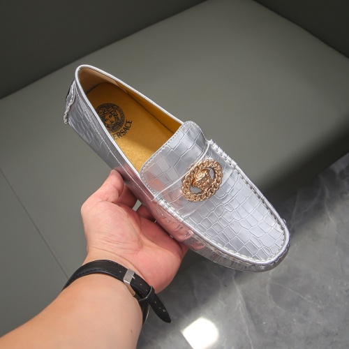 Replica Versace Leather Shoes For Men #1021151 $68.00 USD for Wholesale