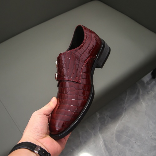 Replica Versace Leather Shoes For Men #1021154 $76.00 USD for Wholesale