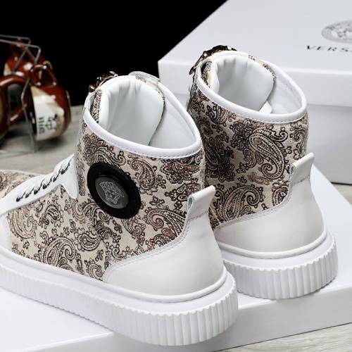 Replica Versace High Tops Shoes For Men #1021167 $76.00 USD for Wholesale