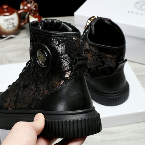 Replica Versace High Tops Shoes For Men #1021168 $76.00 USD for Wholesale
