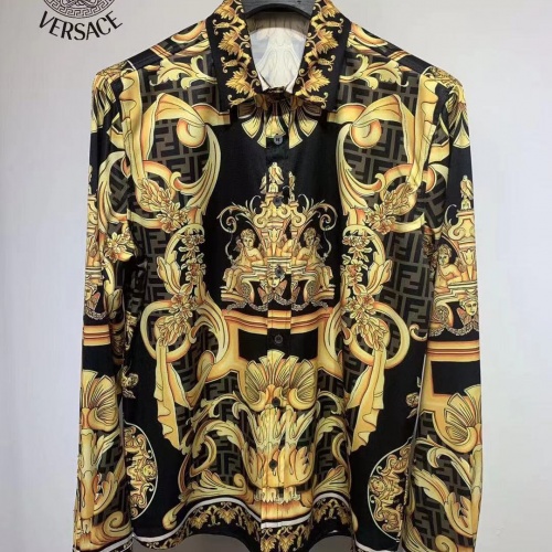Versace Shirts Long Sleeved For Men #1021189