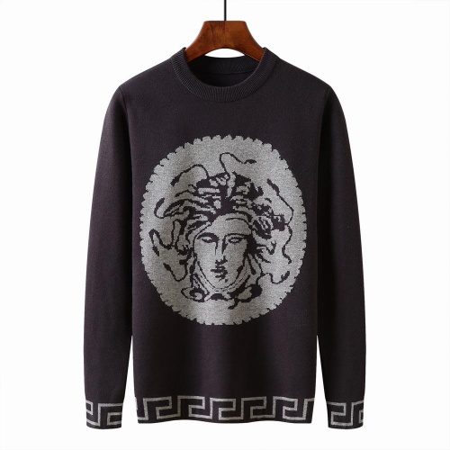 Versace Sweaters Long Sleeved For Men #1021195 $52.00 USD, Wholesale Replica Versace Sweaters